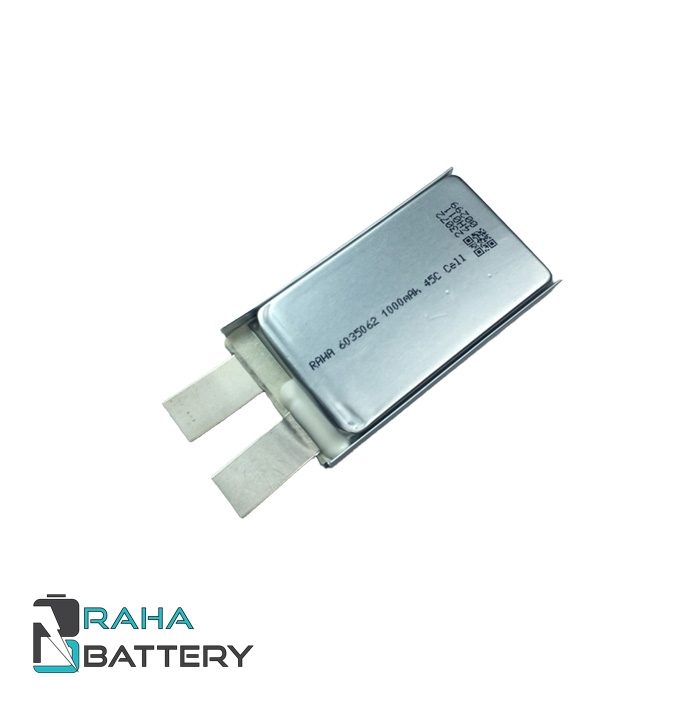 سل باتری لیتیوم پلیمر 1000mAh 45C