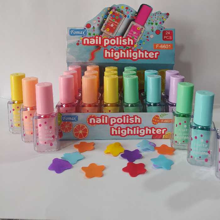 هایلایت مدل لاکی رنگ پاستیلی   در شش رنگ 