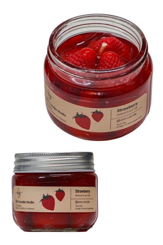 شمع توت فرنگی