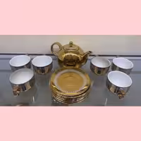 سرویس 14پارچه چایخوری طلایی 