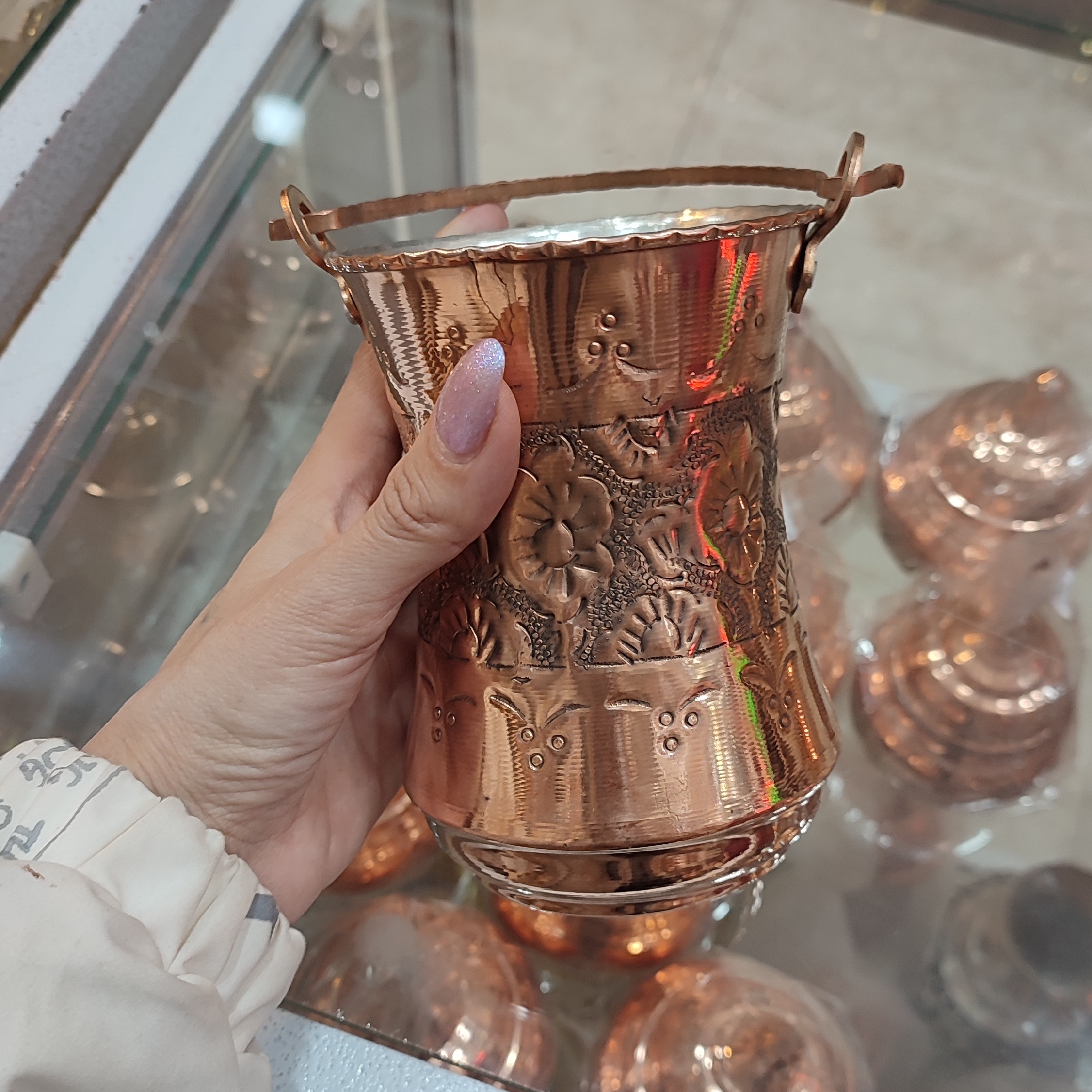 جا کارد و چنگال مسی