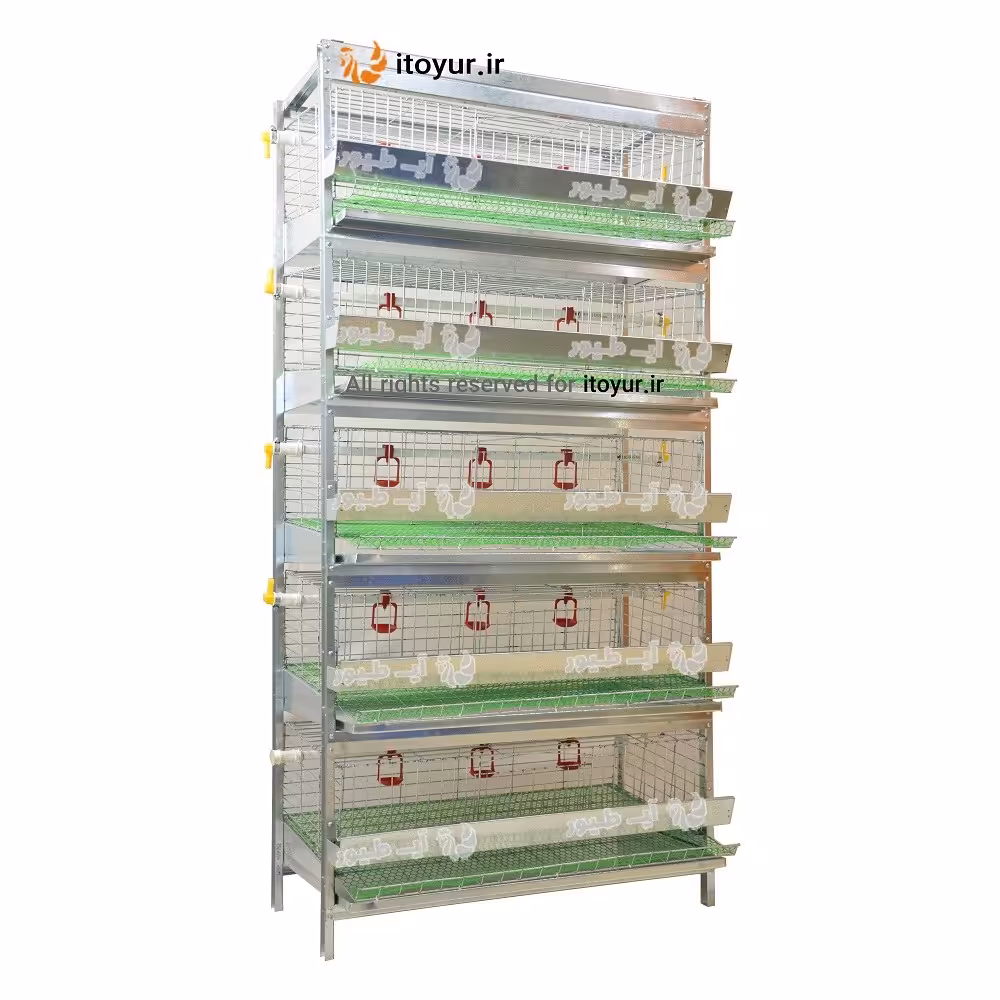 قفس بلدرچین تخمگذار (5 طبقه)-ارسال رایگان-امکانات کامل