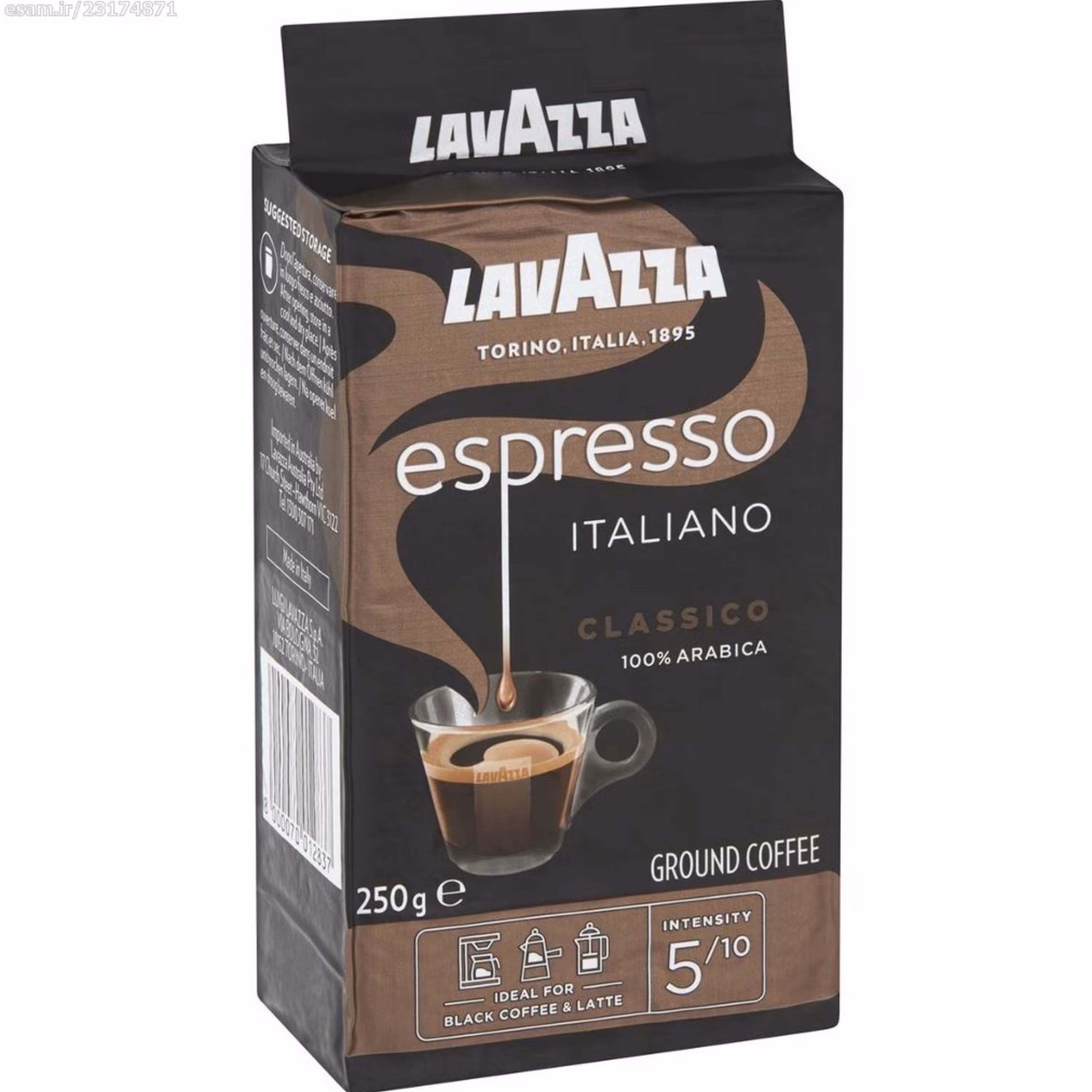 قهوه لاوازا lavazza مدل espersso حجم 250 گرم 