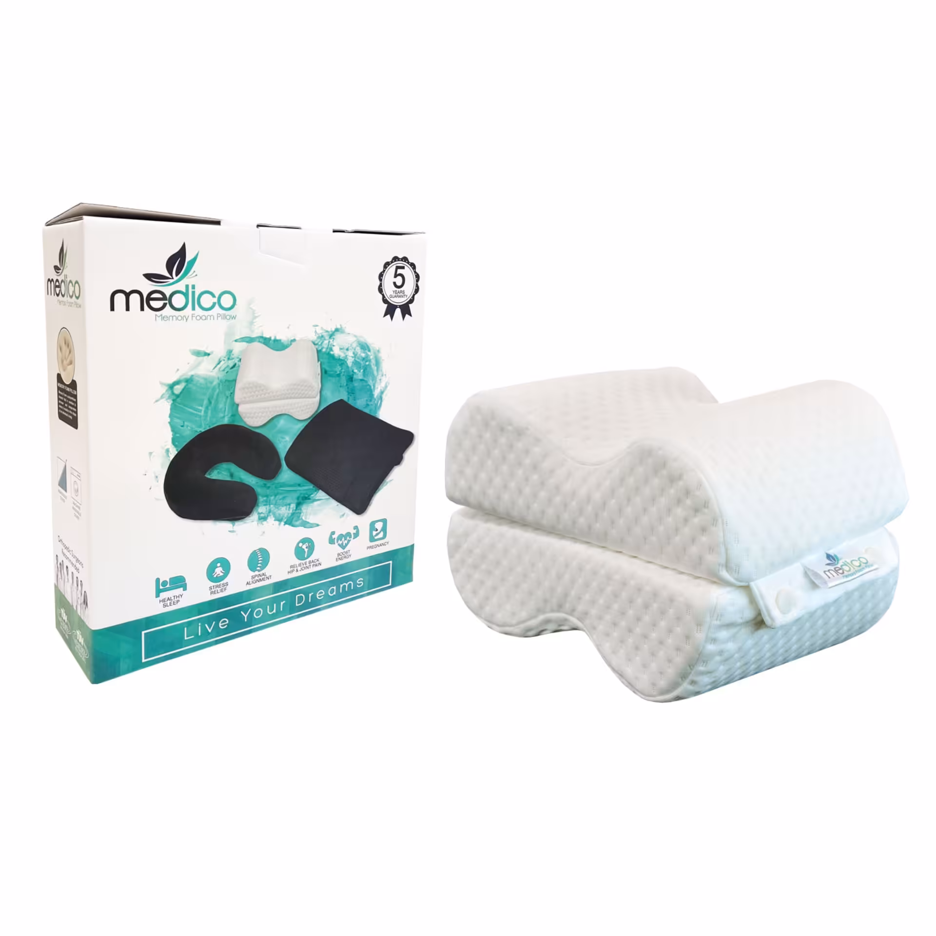 بالش بین زانویی مموری فوم مدیکو