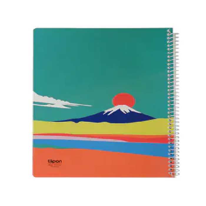 دفتر مشق 60 برگ سیمی الیپون طرح کوه - چی بخونم