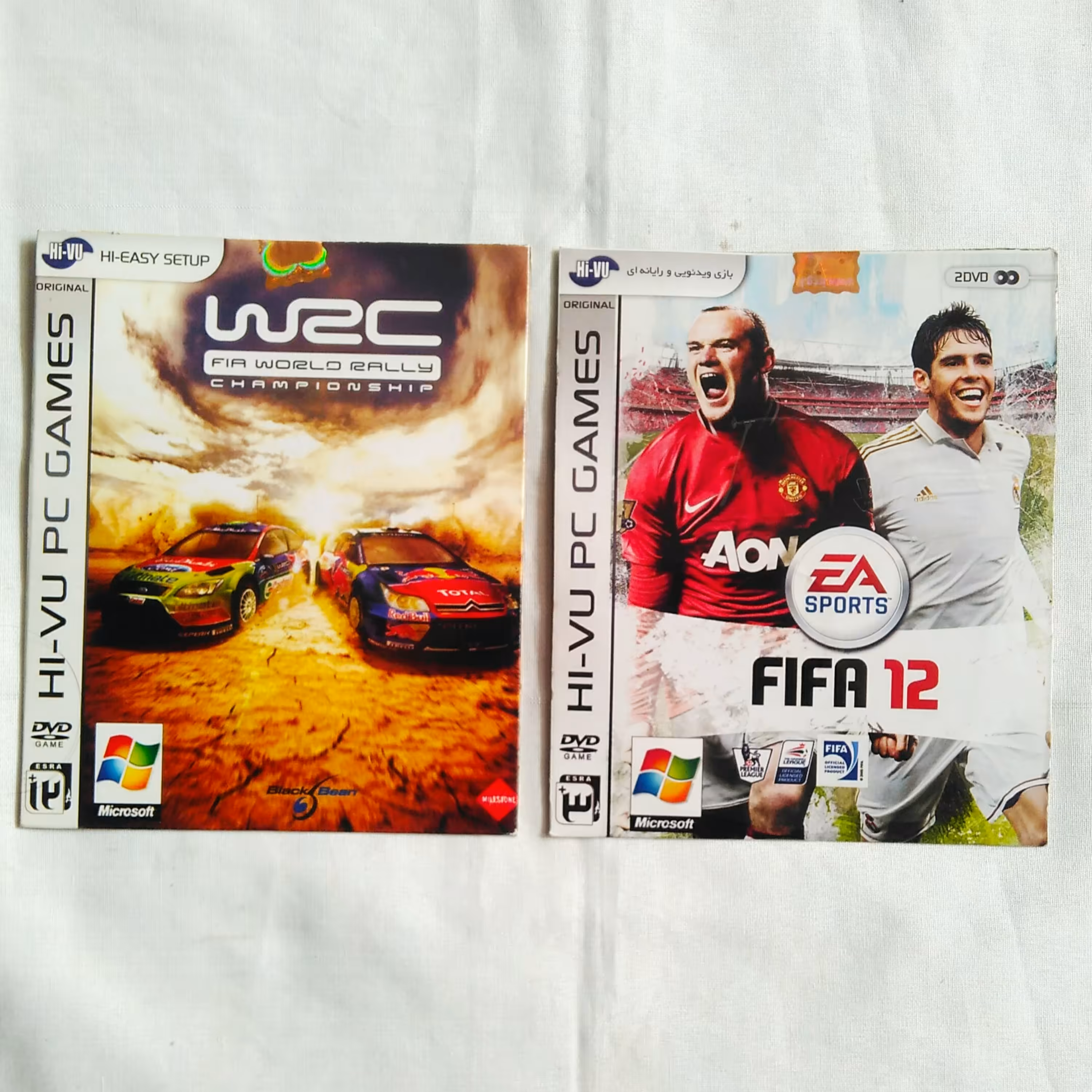 پک دو بازی کامپیوتری wrc و fifa 12
