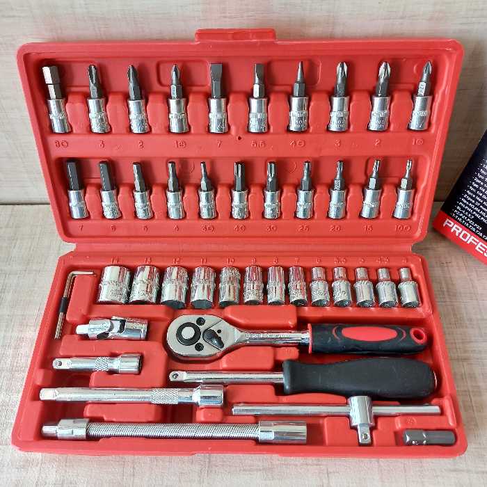 جعبه بکس 46 پارچه یک چهارم  اینچ کامل