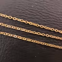 زنجیر دیپلمات استیل طلایی سایز 0.4 میل یک متری