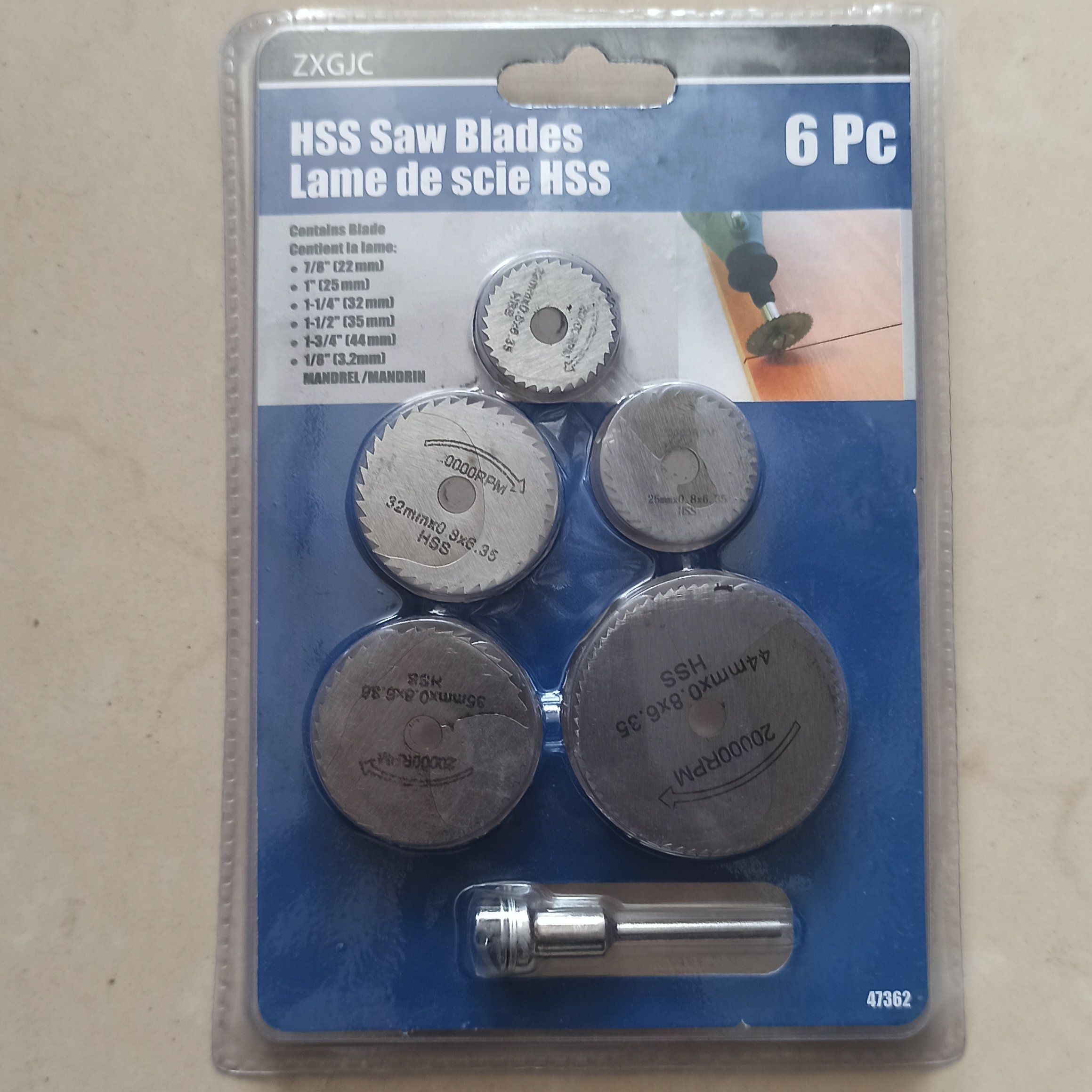 صفحه برش چوب سر دریلی 6 عددی