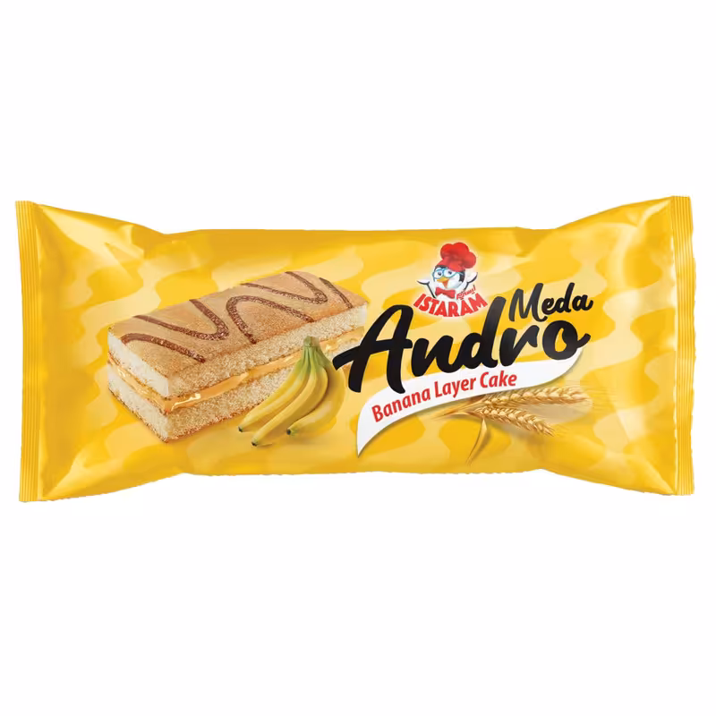 کیک لایه ای موزی ایسترم - 25 گرم بسته 72 عددی