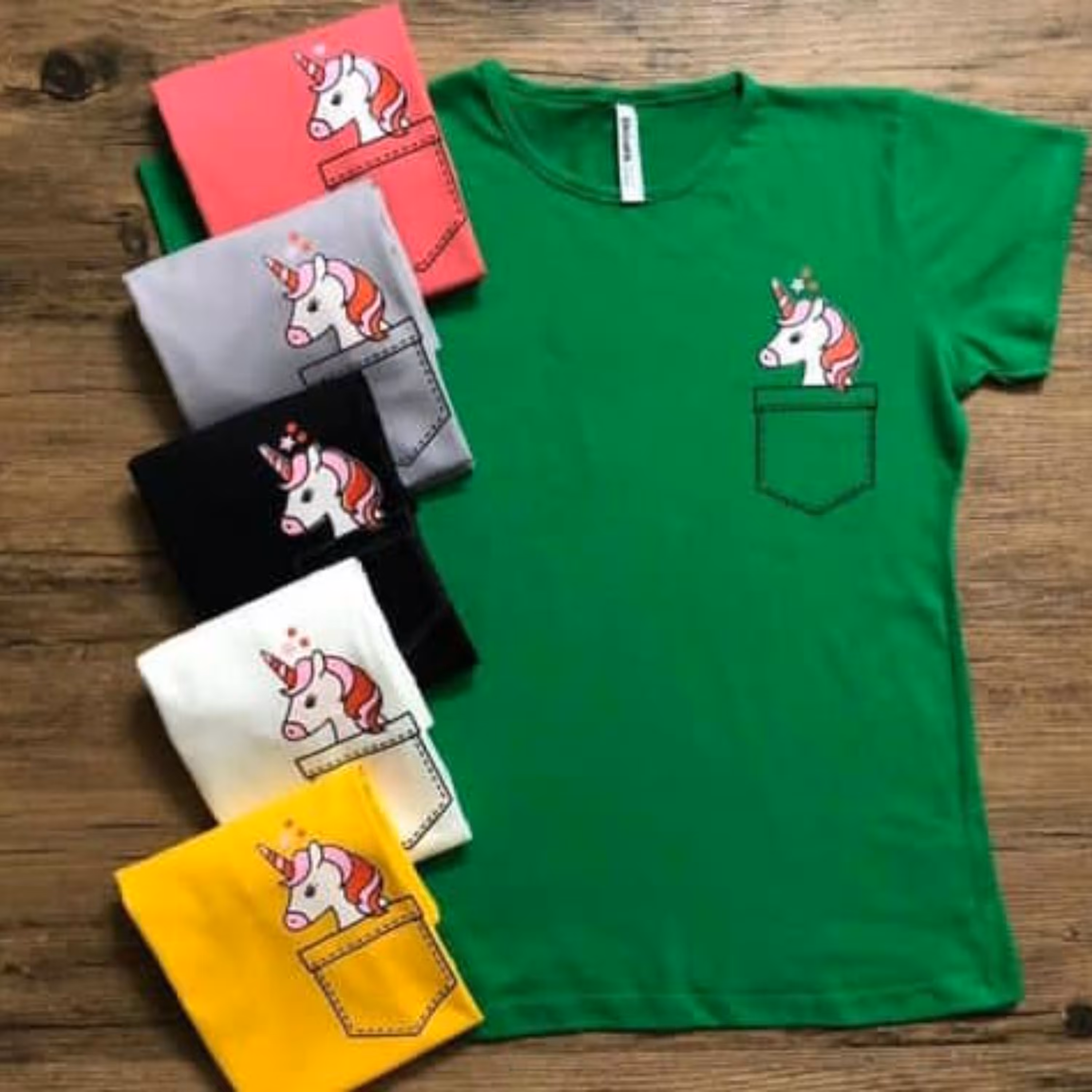 تیشرت یونیکورن جنس نخ و پنبه لطیف