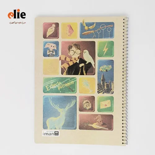 دفتر 60 برگ سیمی ایمان طرح 10