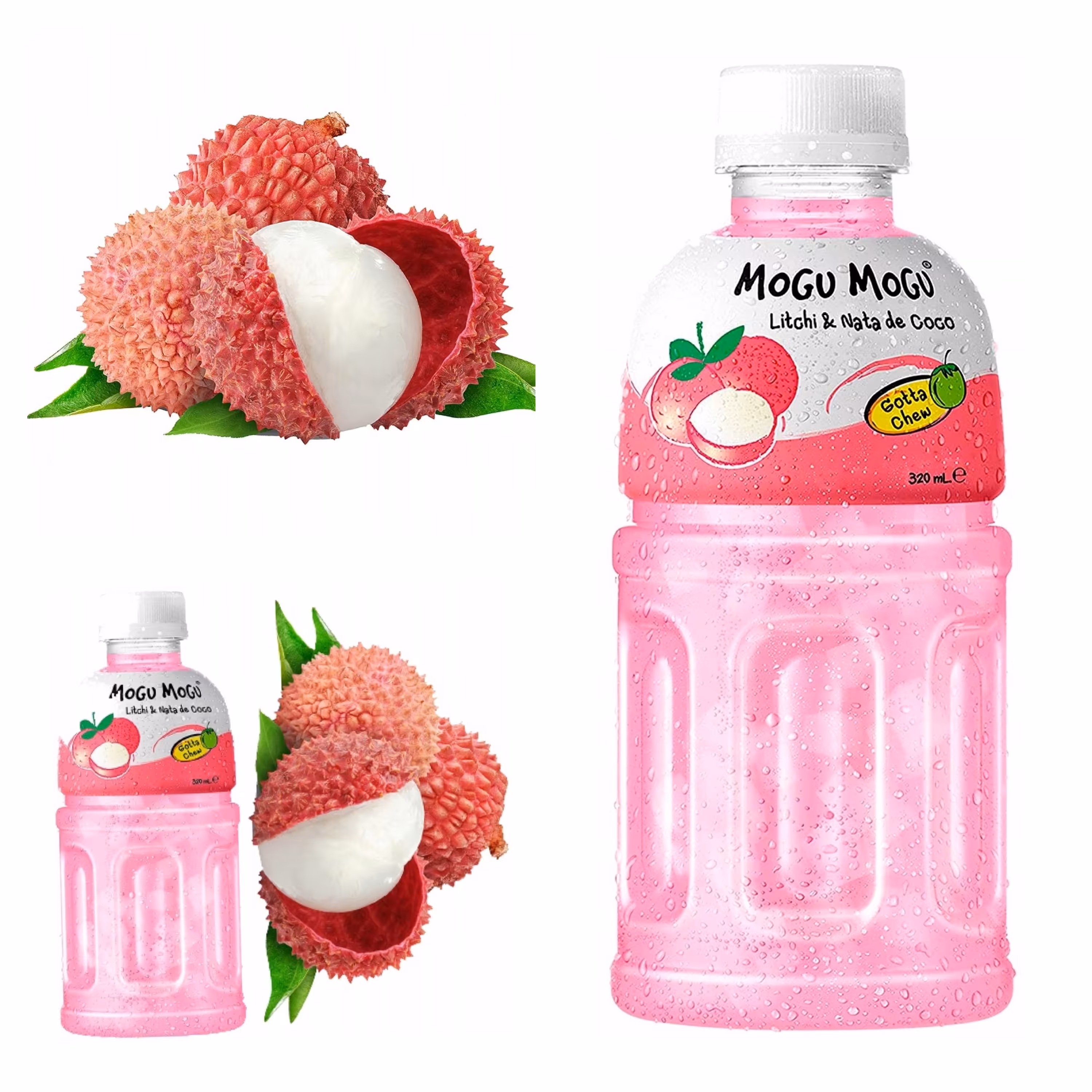 آبمیوه موگو موگو mogu mogu(طعم لیچی) 320میل-تایلند