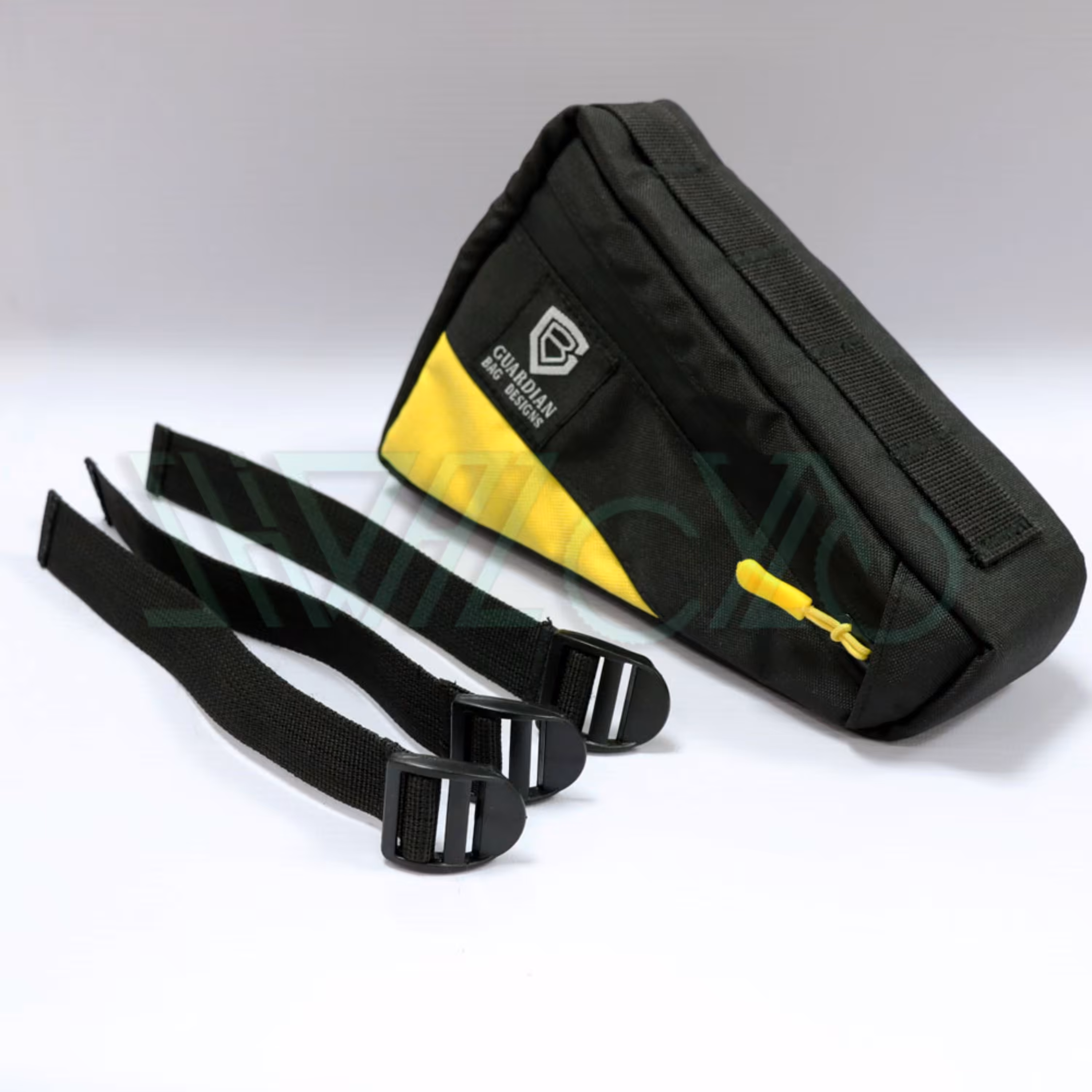 کیف دوچرخه مثلثی زیر فریم تنه - زرد- برزنتی