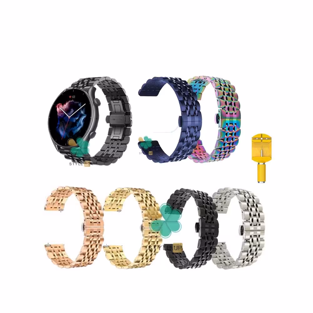 بند ساعت هوشمند شیائومی Amazfit GTR 3 Pro استیل رولکسی