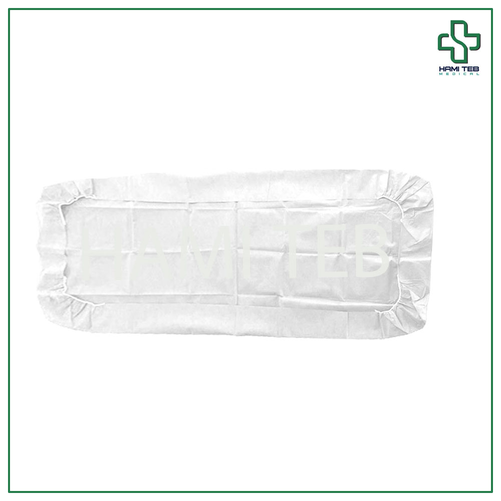 ملحفه یکبار مصرف دو سرکش سفید 220*120 گرماژ 20 بافتینه