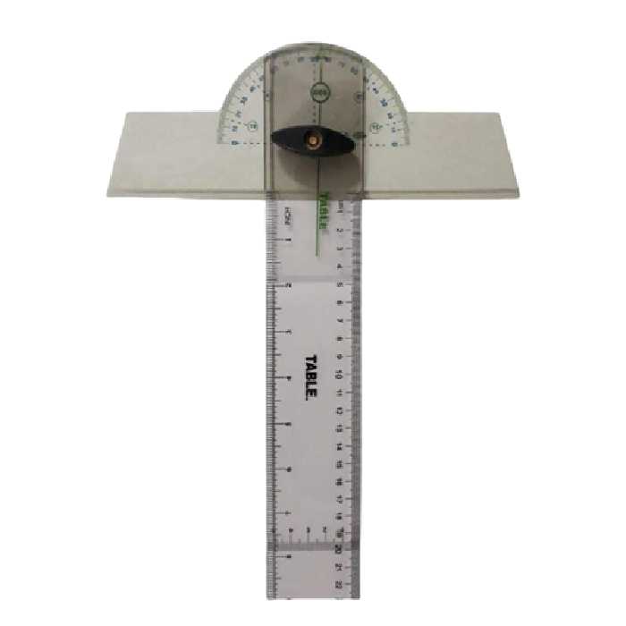 خط کش 50 سانت T متحرک تیبل TABLE بسته 12 عددی