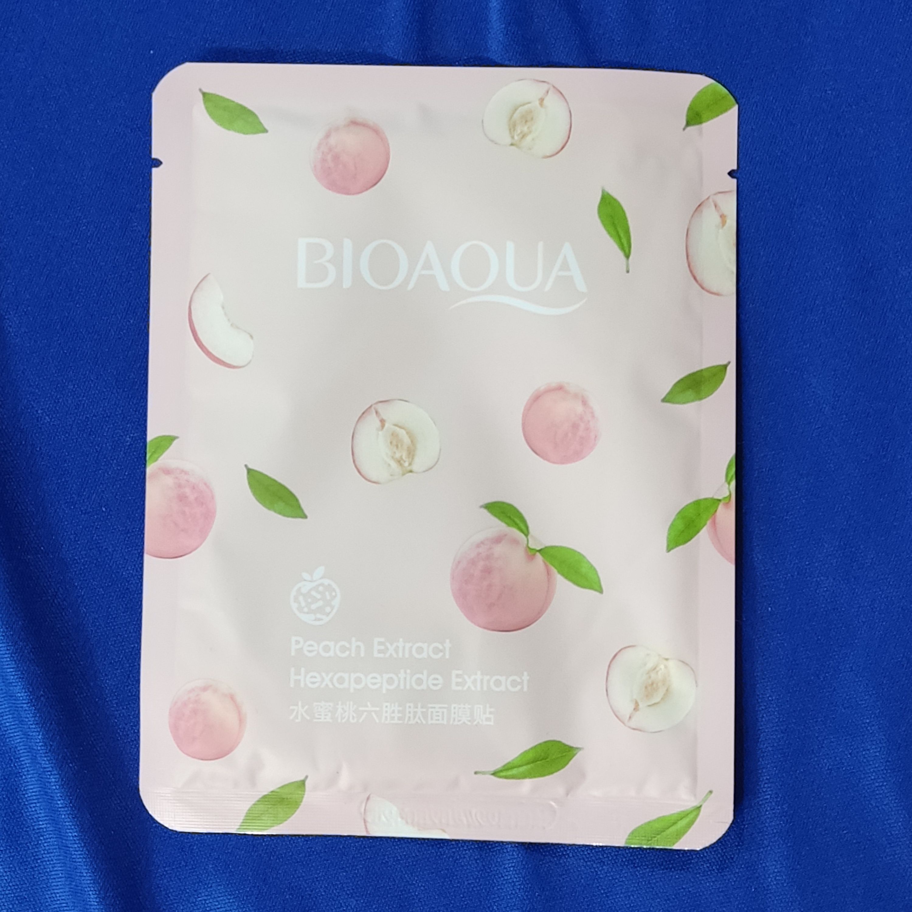 ماسک ورقه ای صورت هلو برند بیوآکوا اورجینال