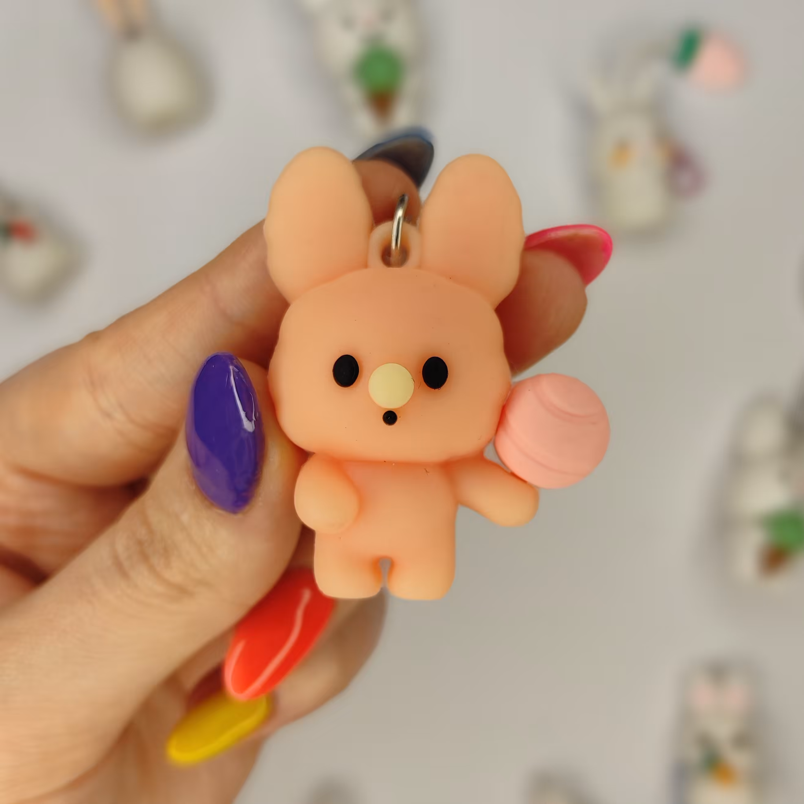 جا سوئیچی جاکلیدی سیلیکونی وارداتی طرح خرگوش کالباسی