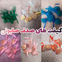 ده عدد صابون صدف تورپیجی شده سایز کوچک مناسب گیفت و هدیه در رنگ بندی متنوع 