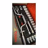 جعبه بکس 24 پارچه برند فیدورا FIDORA فشار قوی صنعتی استاد کار  درایور یک دوم جعبه فلزی 