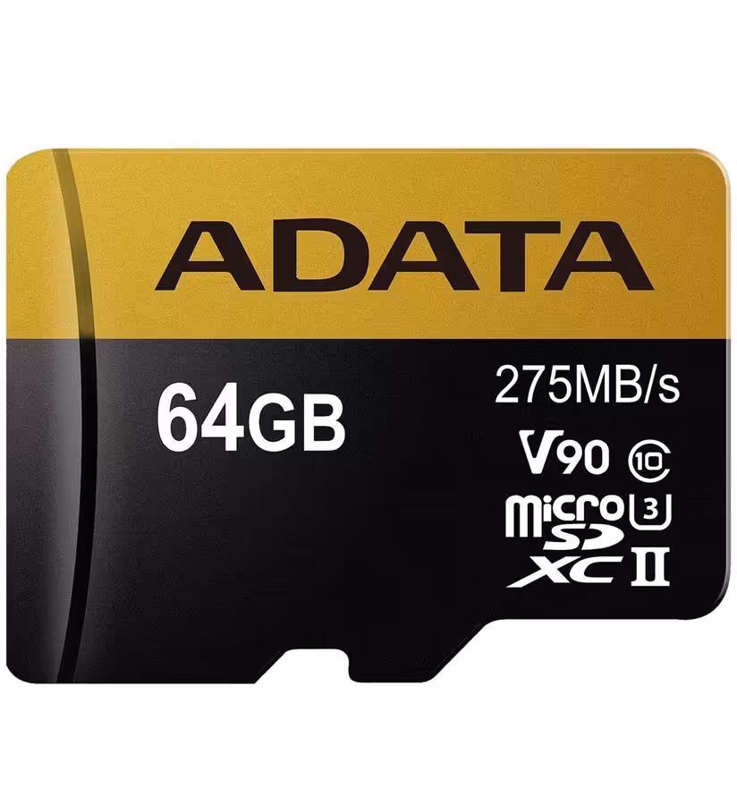 کارت حافظه microSDXC ای دیتا مدل پریمیر وان UHS-II U3 V90 با ظرفیت 64 گیگابایت