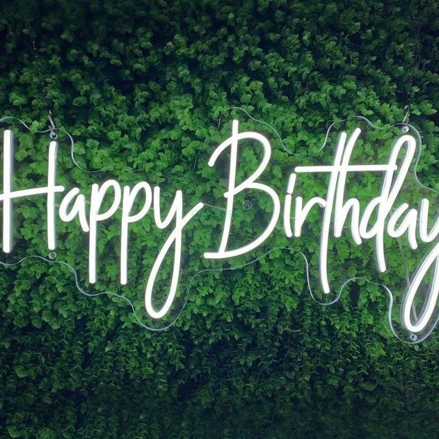 نئون happy Birthday