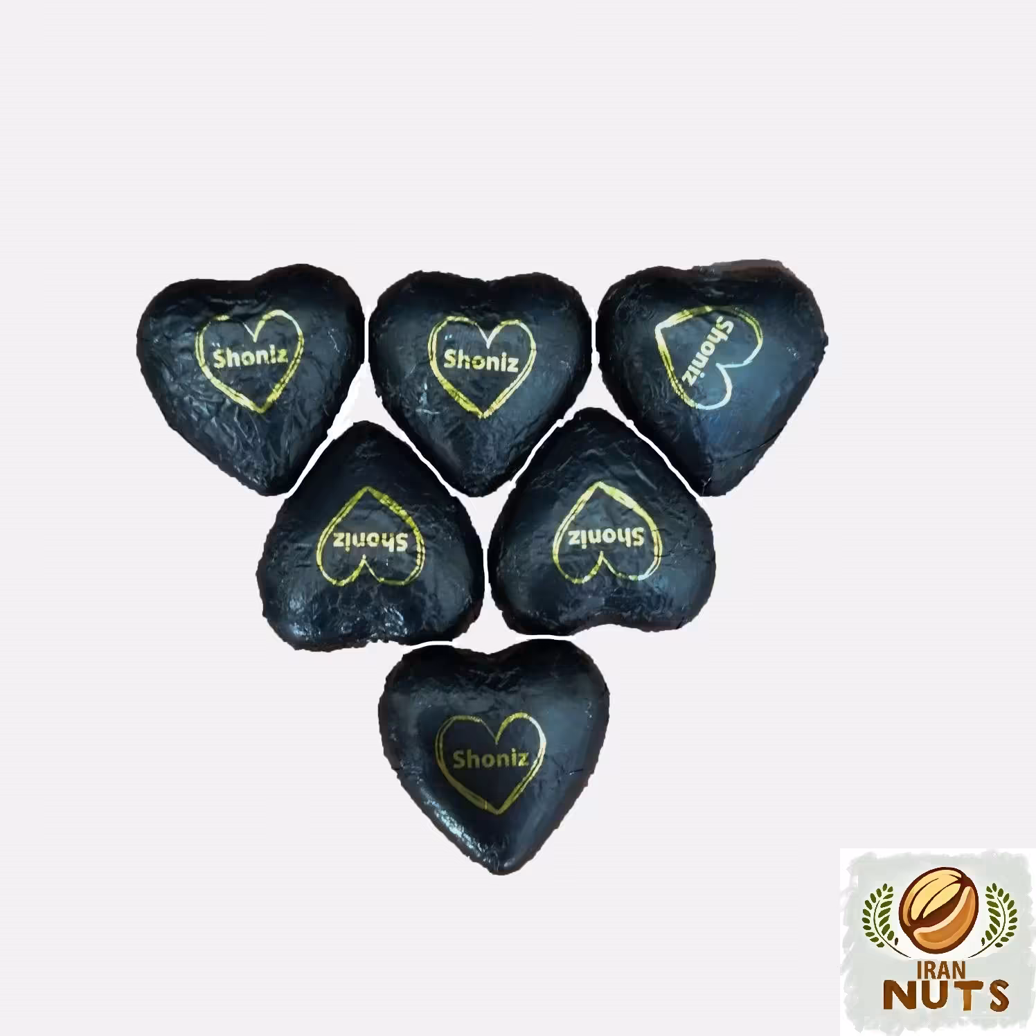 شکلات تلخ شونیز قلبی 85 درصد - ارسال رایگان