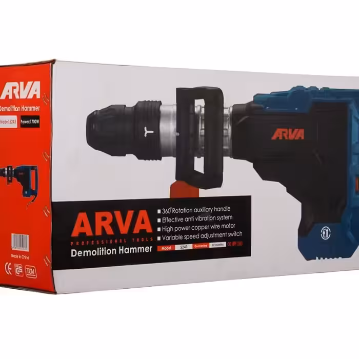 چکش تخریب 5شیار11کیلویی700وات فوق صنعتی آروا مدل 5243پیکور دریل هیلتی 