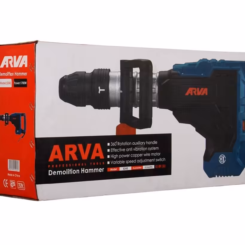 چکش تخریب 5شیار11کیلویی700وات فوق صنعتی آروا مدل 5243پیکور دریل هیلتی 