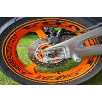 نوار رینگ موتورسیکلت زرد طراحی برچسب RIM HONDA CBR RR SERIES Lasirius