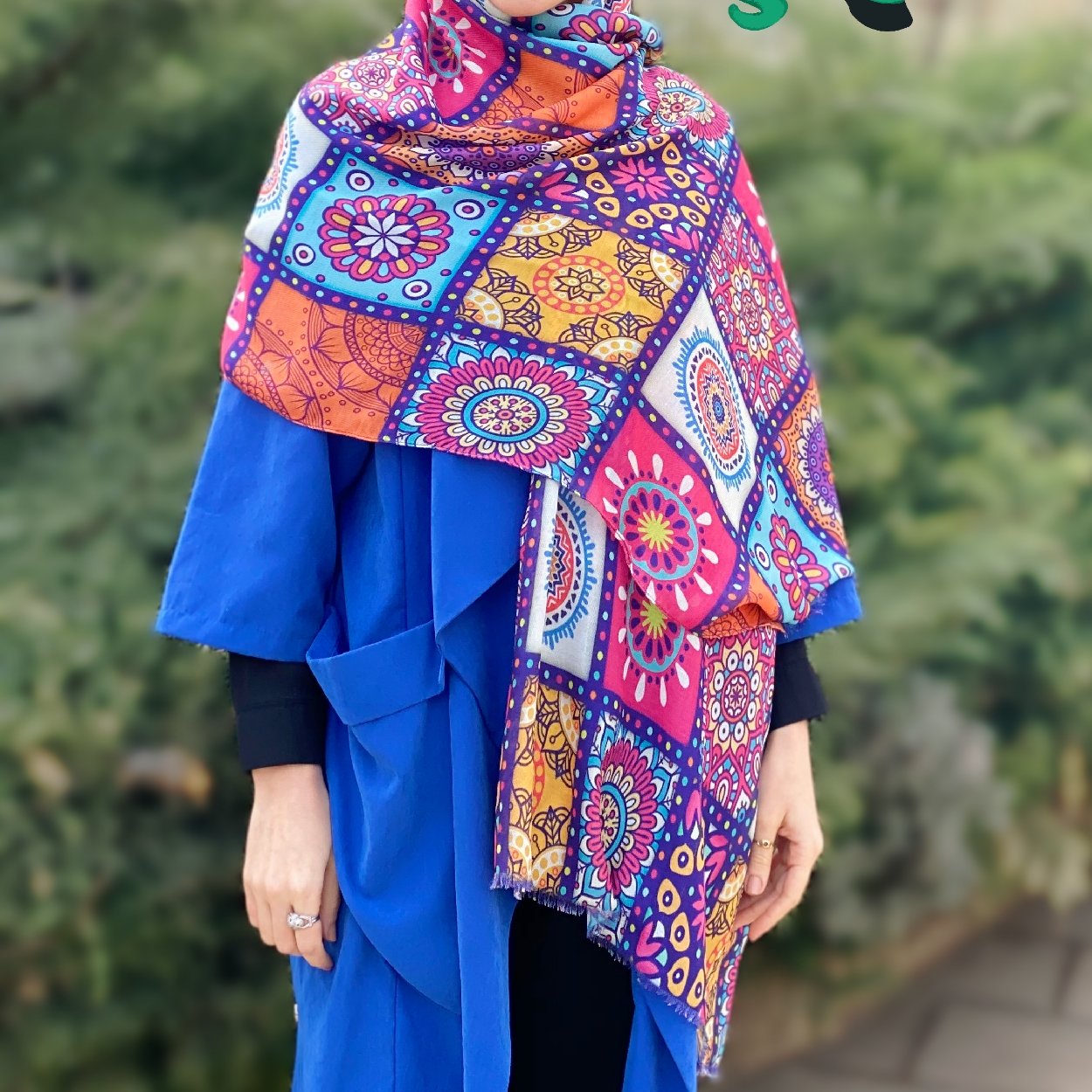 شال کاشی صورتی