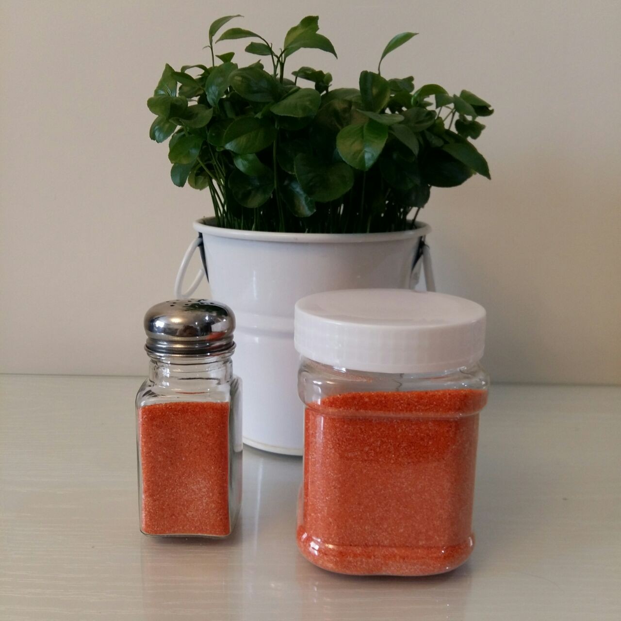 نمک رنگی خوراکی رنگین نمک نارنجی 450