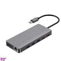 هاب USB پاورولوجی مدل P121HBCGY Type-C