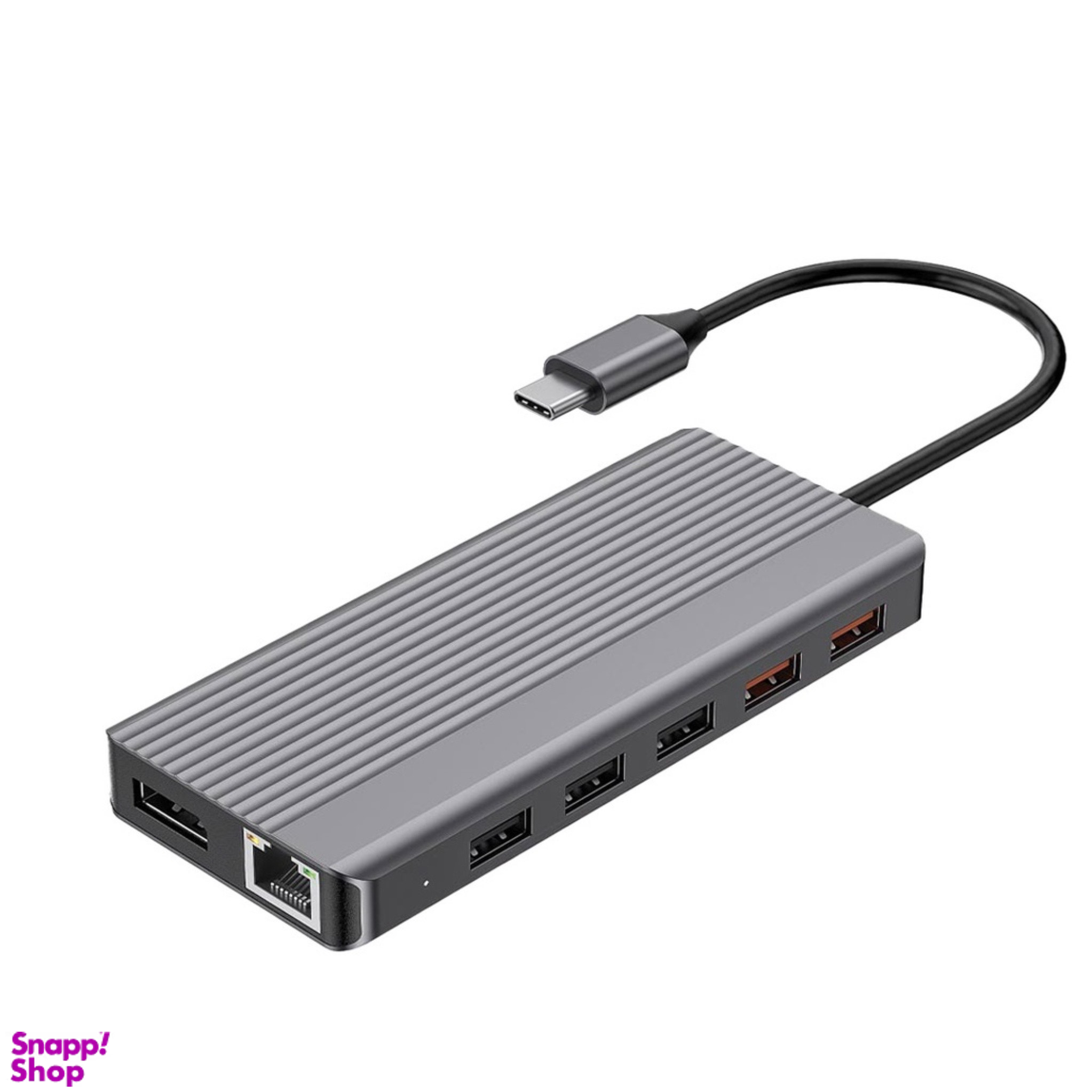 هاب USB پاورولوجی مدل P121HBCGY Type-C