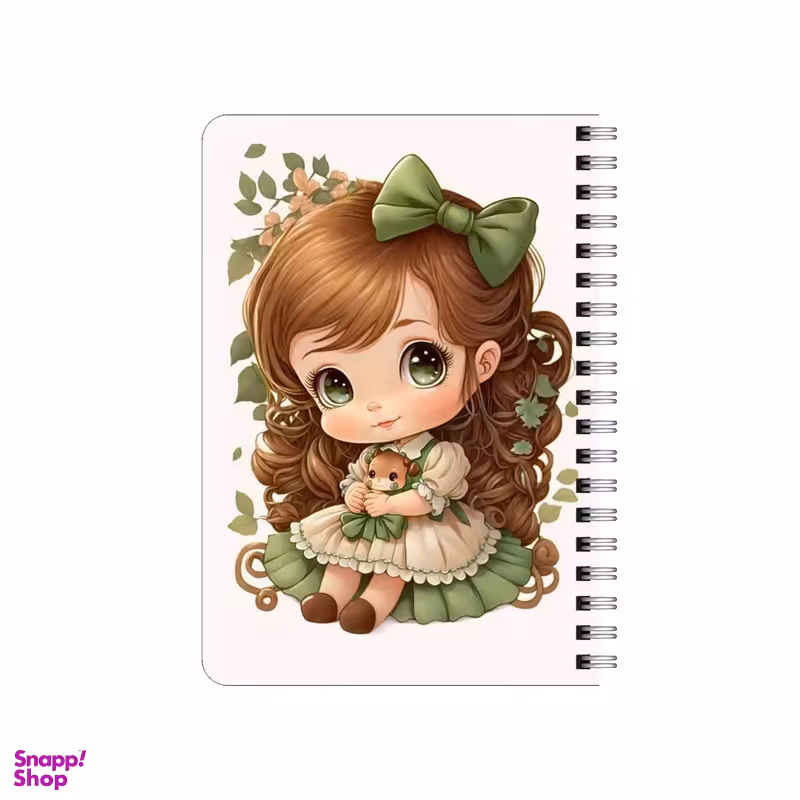 دفترچه یادداشت 80 برگ بامبیلیپ مدل چوبی طرح دختر کد 9557708