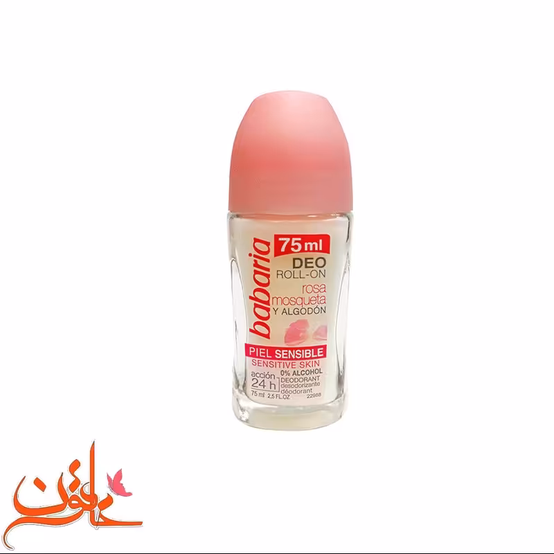 مام رول باباریا مدل PIEL SENSIBLE رز و کتان حجم 75 میل