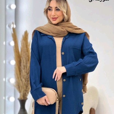 مانتو اسپرت زنانه نخی مدل مانتو تک جیب پراما