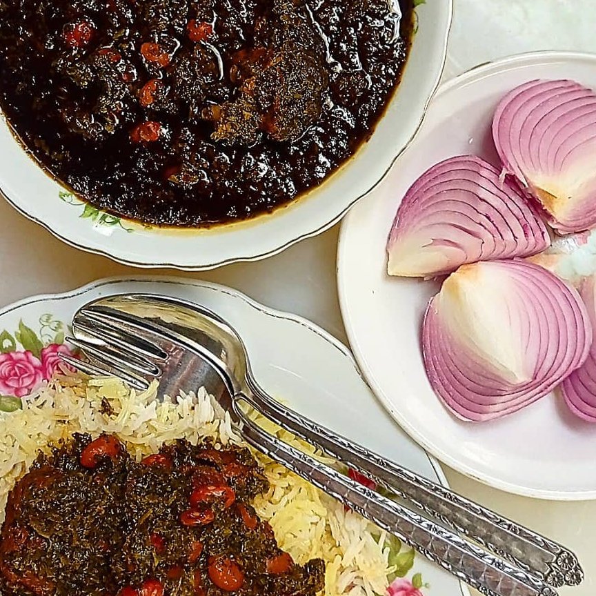 سبزی قورمه سرخ شده شمالی 