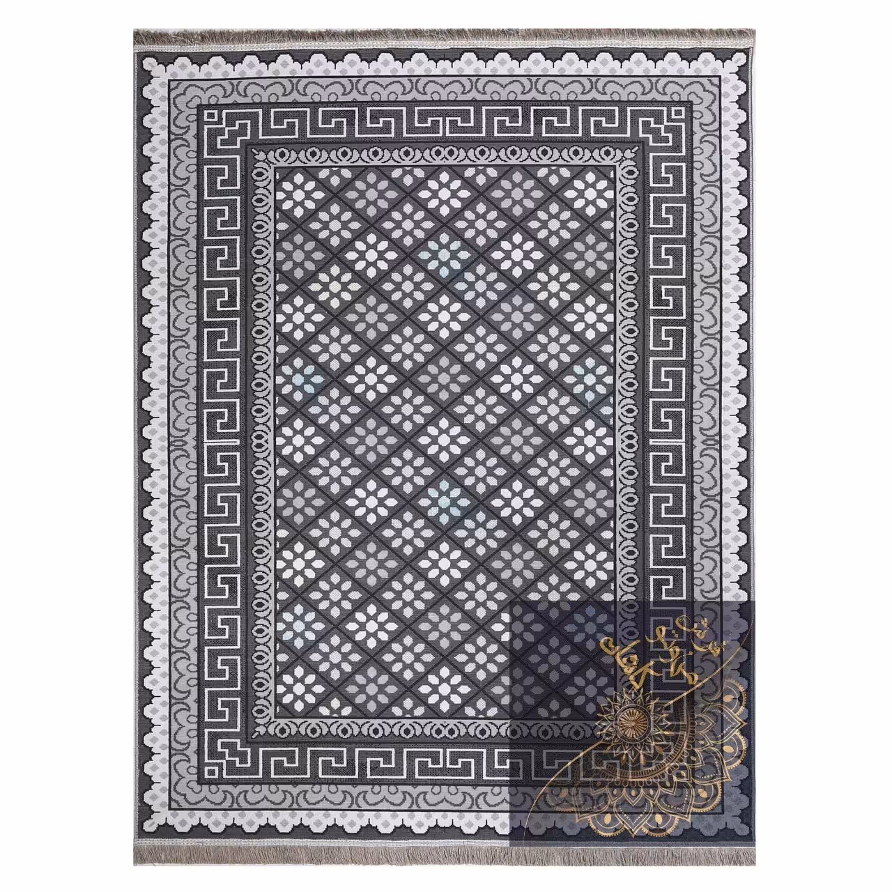 گلیم ماشینی  طرح فاخر( 1 در  1.5 ) یک و نیم متری 6رنگ وزن 2کیلوگرم