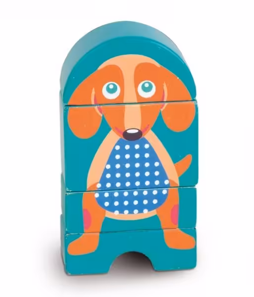 بلوک چوبی 4تکه طرح سگ oops کد1600722