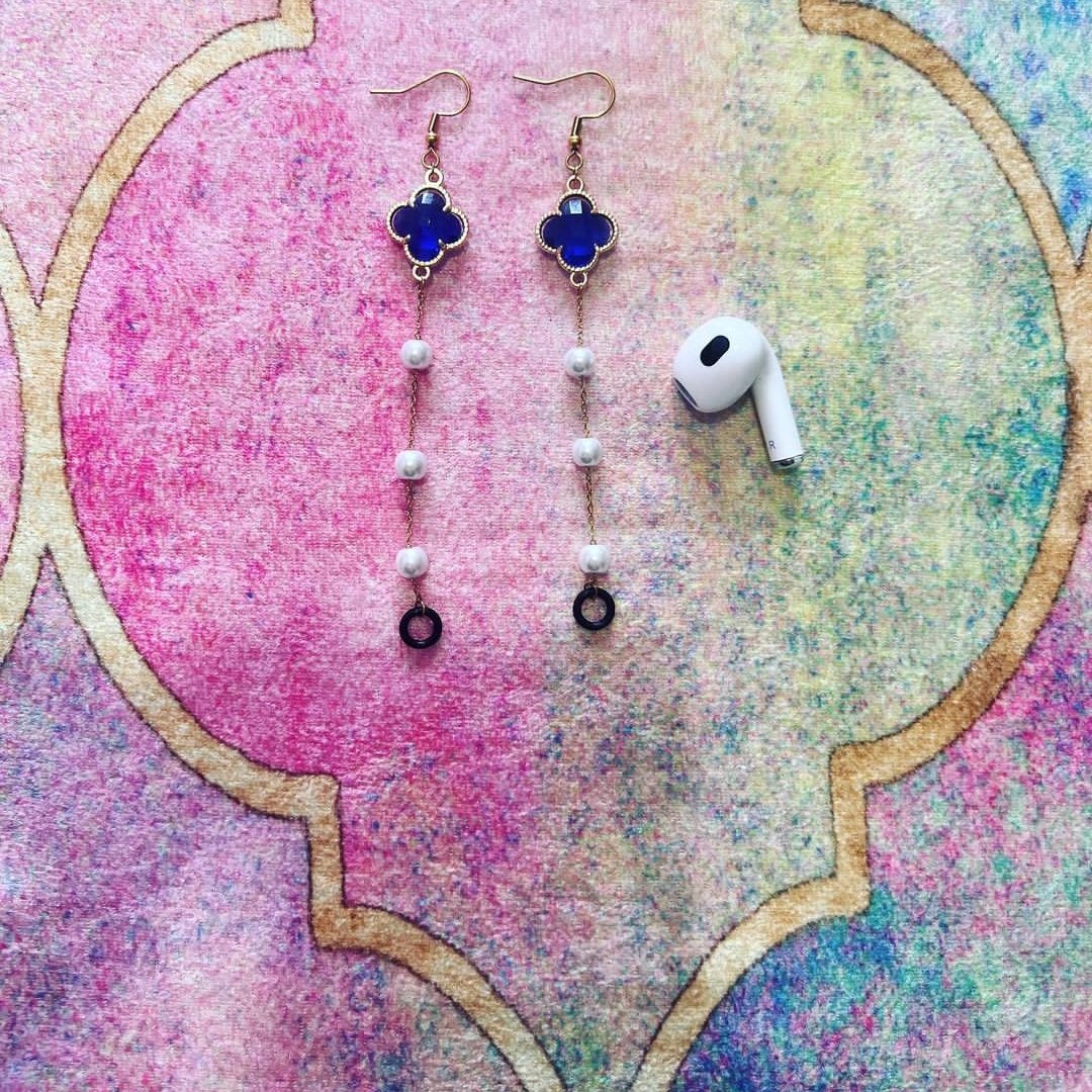 گوشواره ایرپادی طرح ونکلیف آبی 💙