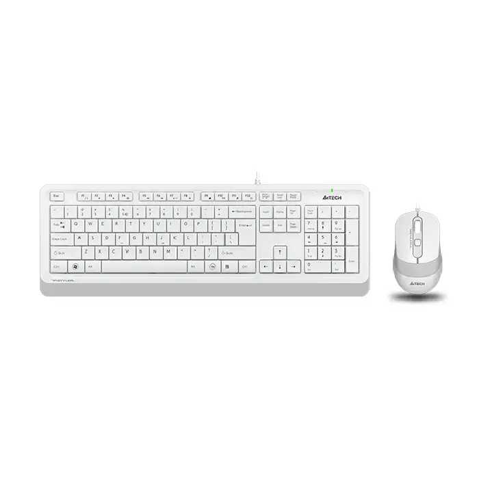 کیبورد و ماوس ای فورتک مدل Fstyler F1010 White