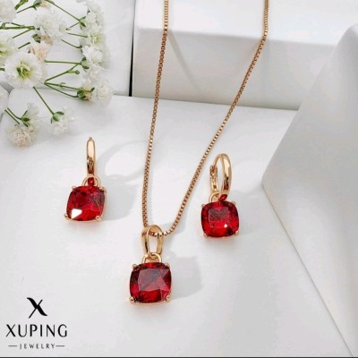 نیم ست ژوپینگ رنگ قرمز یاقوتی