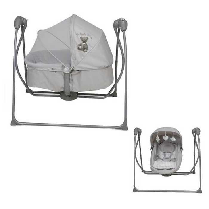 گهواره برقی تاب شو ببکو bebeko کد 018 رنگ خاکستری