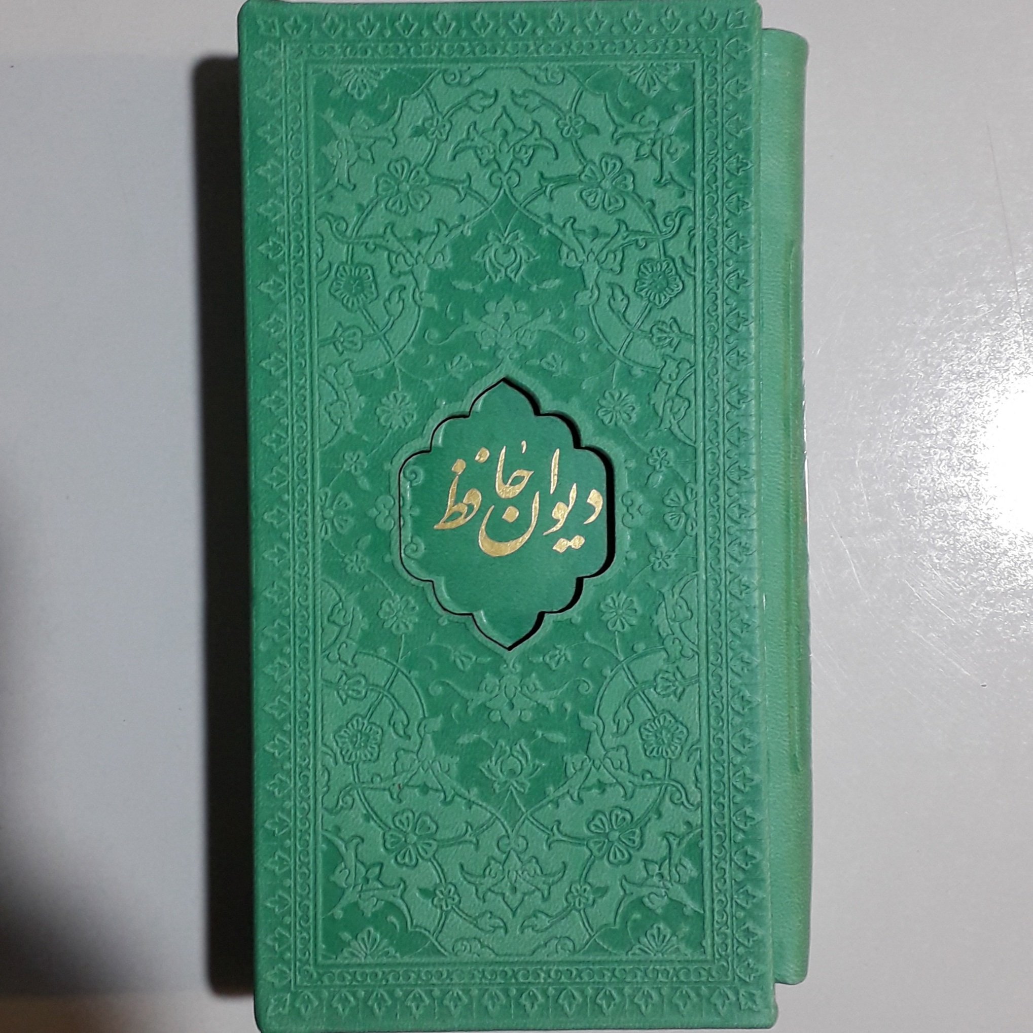 دیوان حافظ جلد چرمی قابدار در سایز پالتویی