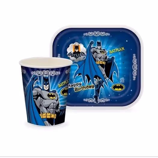 لیوان پیش دستی تم بتمن 12 عددی