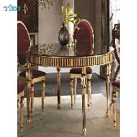 میز ناهار خوری گرد کلاسیک ماهان مدل پرهام