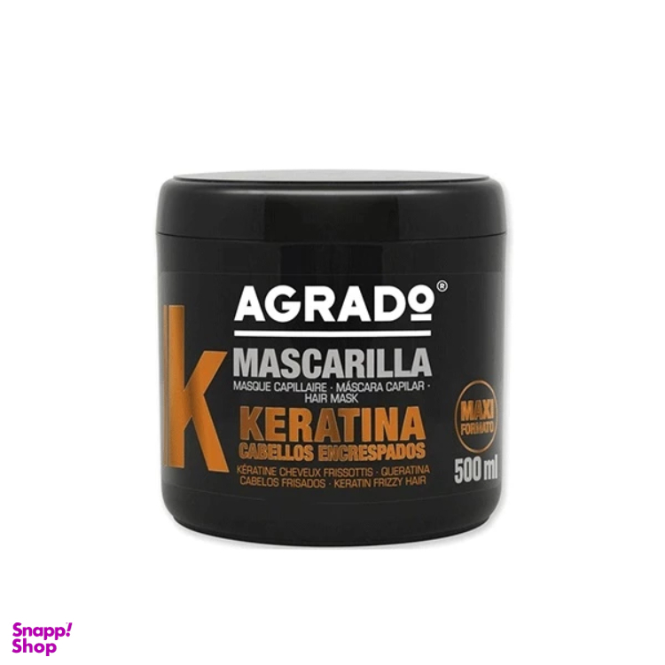 ماسک مو آگرادو مدل Keratin حجم 500 میلی لیتر