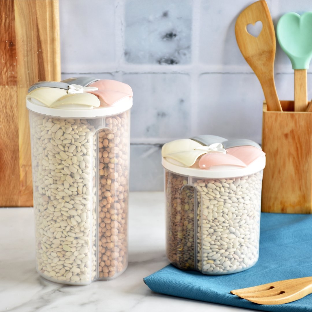 بانکه حبوبات سه قسمتی لکسا سایز بزرگ ( ارسال رایگان )